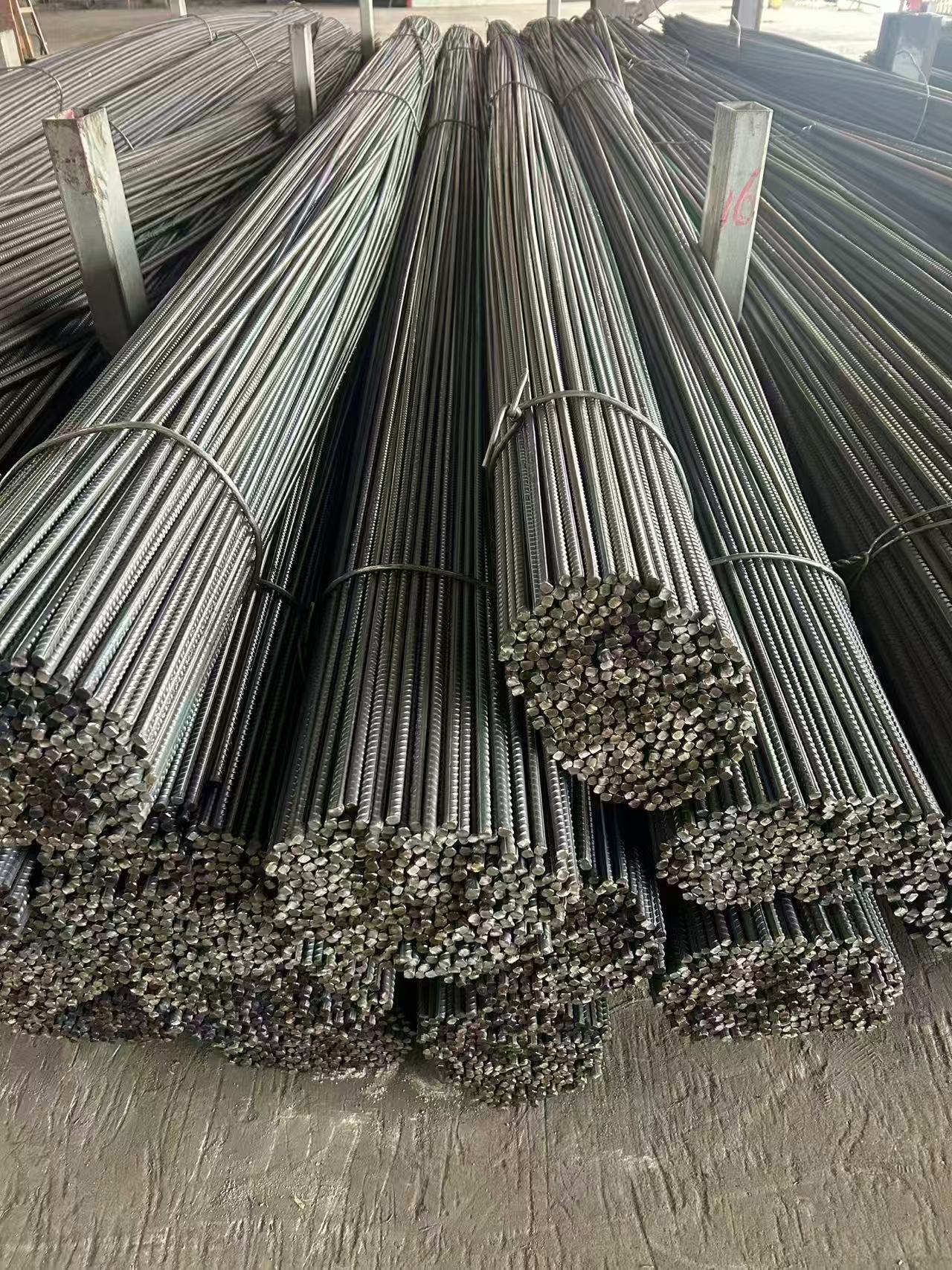 Bundles of steel reinforcing bars